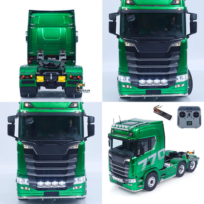 In Stock 1/14 KABOLITE 6*6 Remote Control Tractor Truck 770S 2Speed Gearbox Axle Locks Electric Windshield Wiper Openable Door RTR