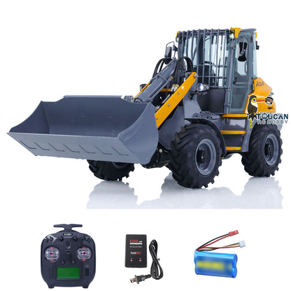 LESU AOUE MCL8 1/14 Metal 4x4 Hydraulic RC Loader A0015 with 4CH Reversing Valve Light Sound System for Construction Model Hobbyists