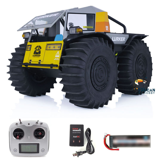 US Stock D-E077 1/10 Scale Ready To Run Remote Controlled Off-road Vehicle All-terrain Amphibious Climbing Car Model Light System