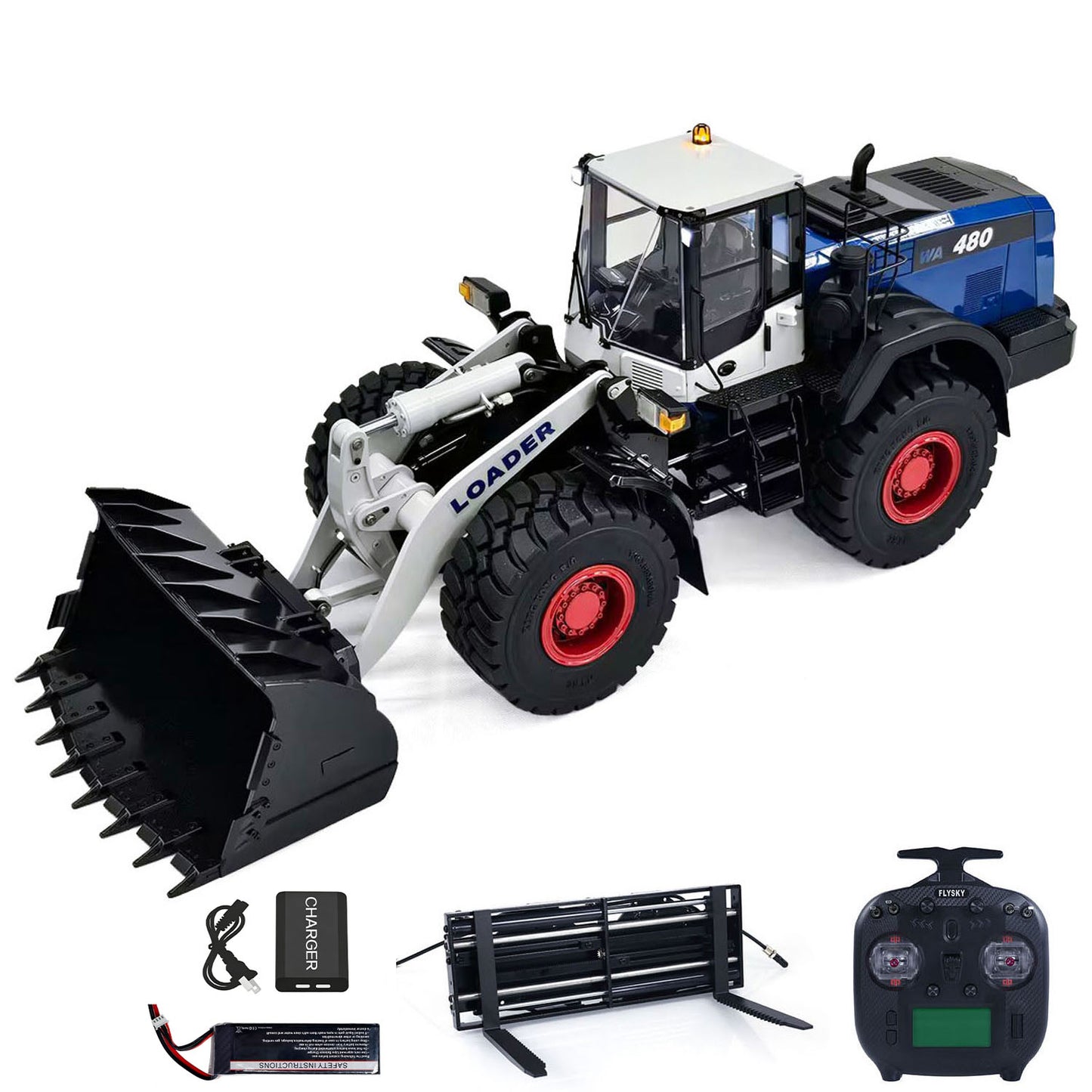 1/14 RC Metal Hydraulic Loader WA480 Whee1d Electric Construction