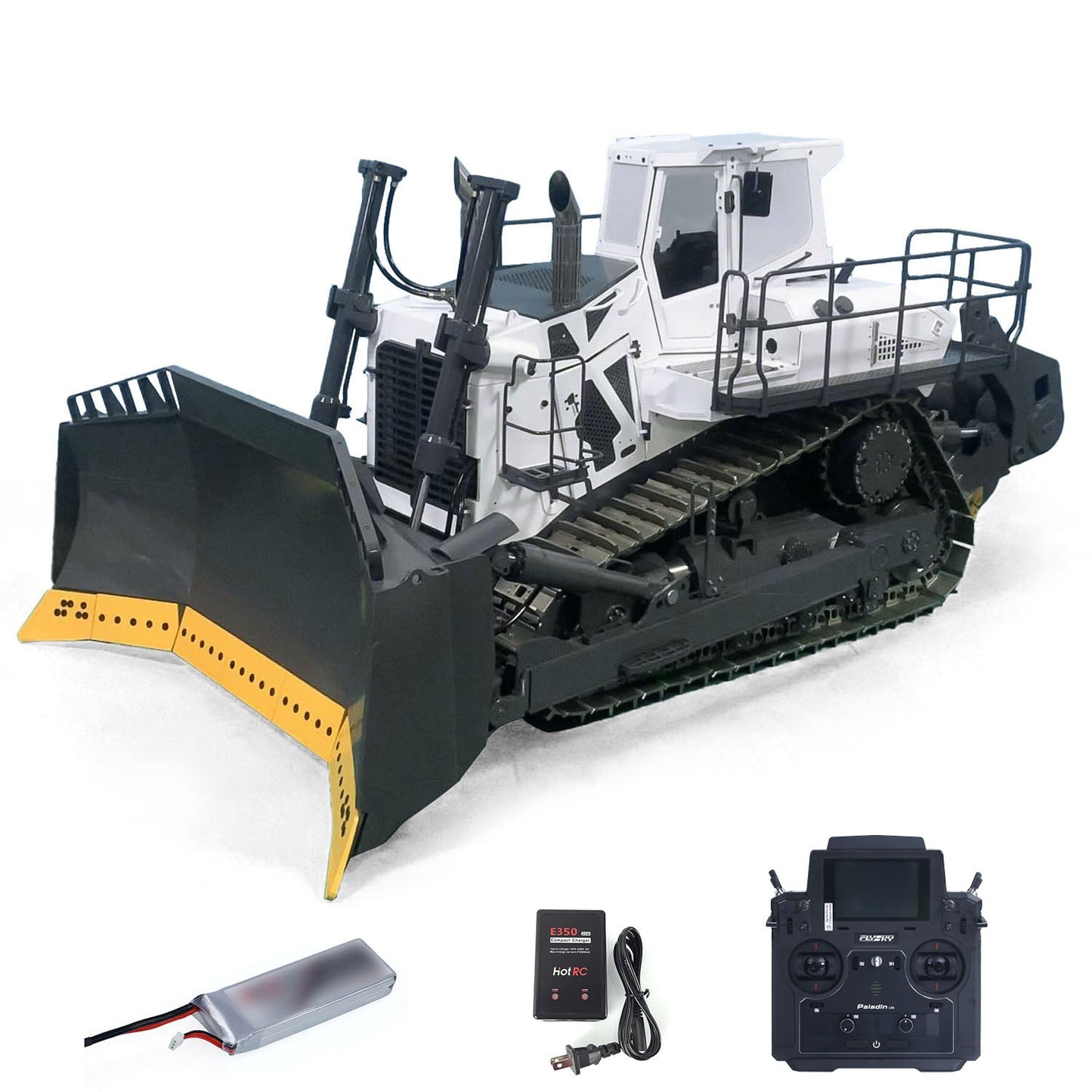 1/14 Remote Control Hydraulic Bulldozer LR776 VAY 776 Metal RC Dozer 5CH Valve Construction Vehicle Model Radio Light Sound