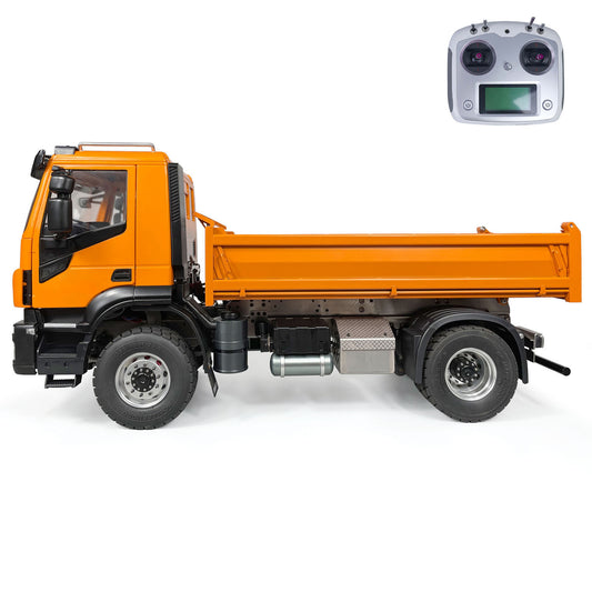 IN STOCK 1/14 Metal 4x2 RC Hydraulic Euipment Radio Controlled Dump Truck 2-speed Tipper Hobby Model Painted Assembled PNP Version