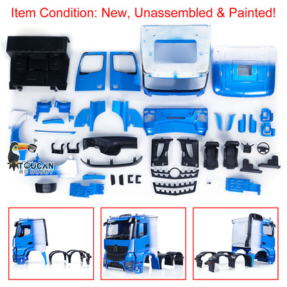 1/14 Plastic Painted Cabin Body Shell Set for 6x6 RC Tractor Radio Controlled Truck 6X4 Electric Car Hobby Model K3363 KIT