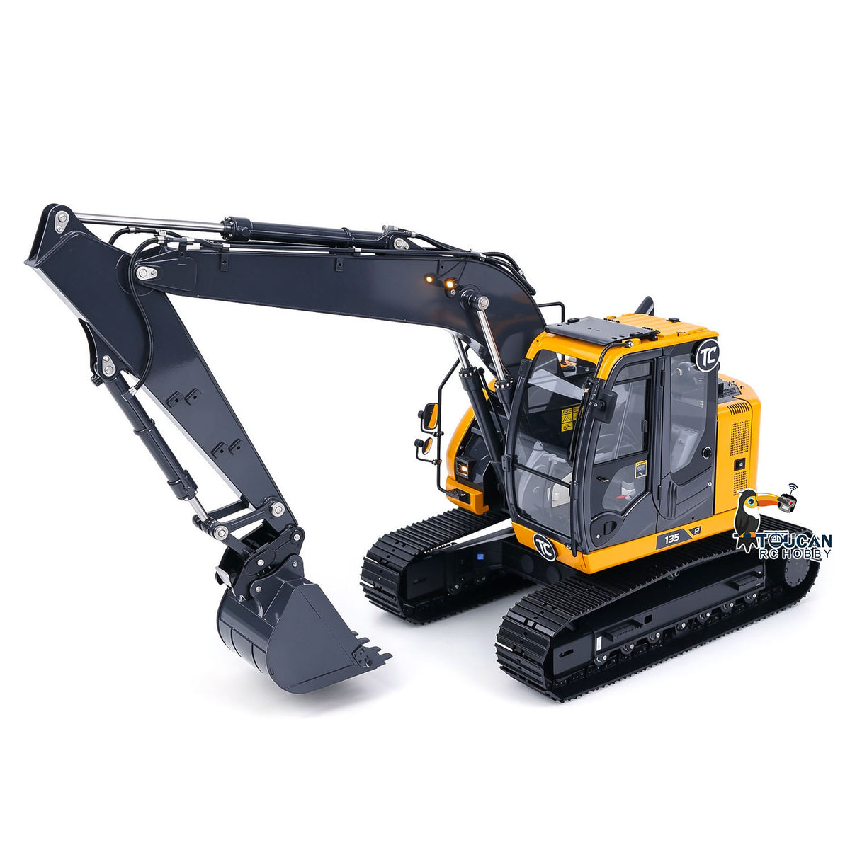 In Stock TOUCAN RC HOBBY SFrog ZX135US LITE 1/14 Metal RC Hydraulic Excavator PNP 3.5-4MPa Pump Brushless Motor Quick Coupler Light Sound System ST8 Controller