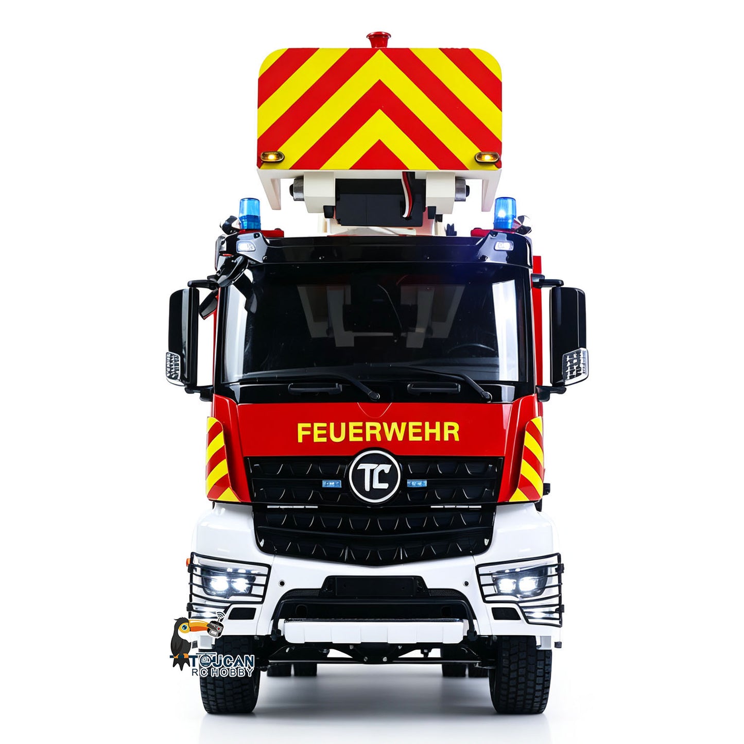 2Speed 1/14 4*4 Metal Chassis Electric Remote Control Lift Ladder Fire Truck RC Model Vehicle Radio No Battery Charger