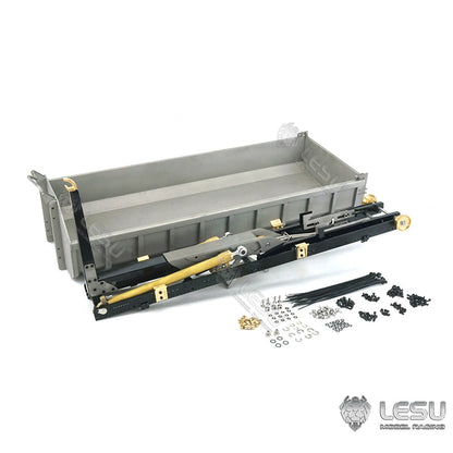 LESU 1/14 Hydraulic 8*8 Roll On/Off Tipper Parts Flat Bed Trailer Bucket Cylinder Valve Pump for Dumper Truck