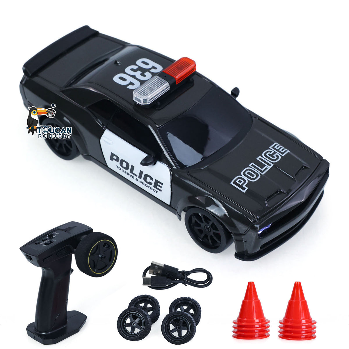 TOUCAN RC HOBBY US Stock JIABAILE 4WD 1/36 Plastic RC Drift Car 3615 25KM/H High Speed Model Gyroscope Indoor Outdoor Mini Racing Car LED Lights Battery Radio