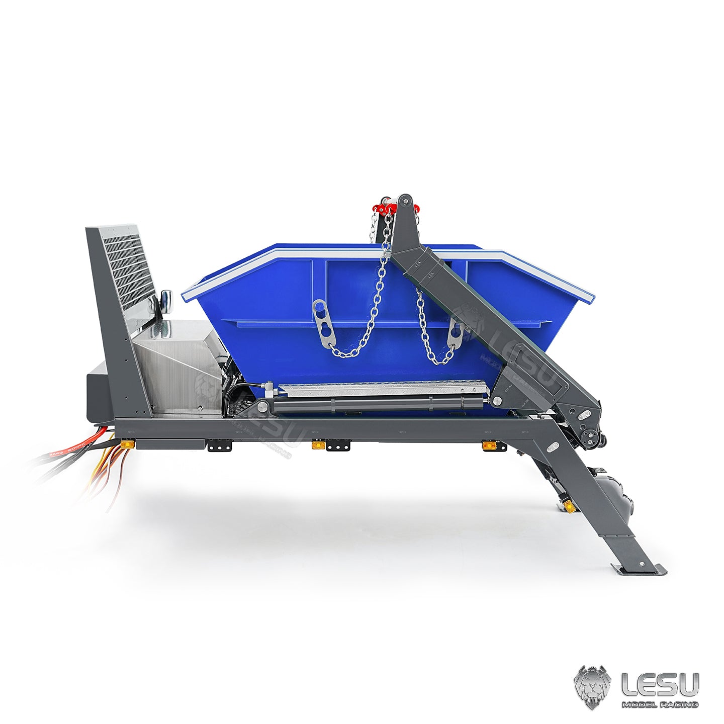 LESU A0016 Metal Bucket for 1/14 Remote Control Hydraulic Swing Arm Garbage Truck Z0066/ TGS Z0068 4x4 Skip Loader Model for RC Enthusiast