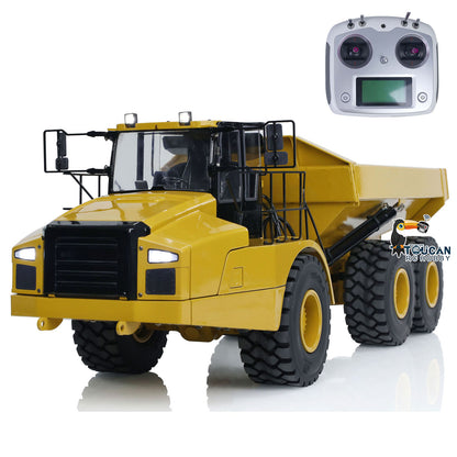 1/14 Radio Controlled Articulated DIM K745 6*6 Almost Ready To Run 2.4Ghz Metal Hydraulic Truck Pump Valve Cylinder Sound Light