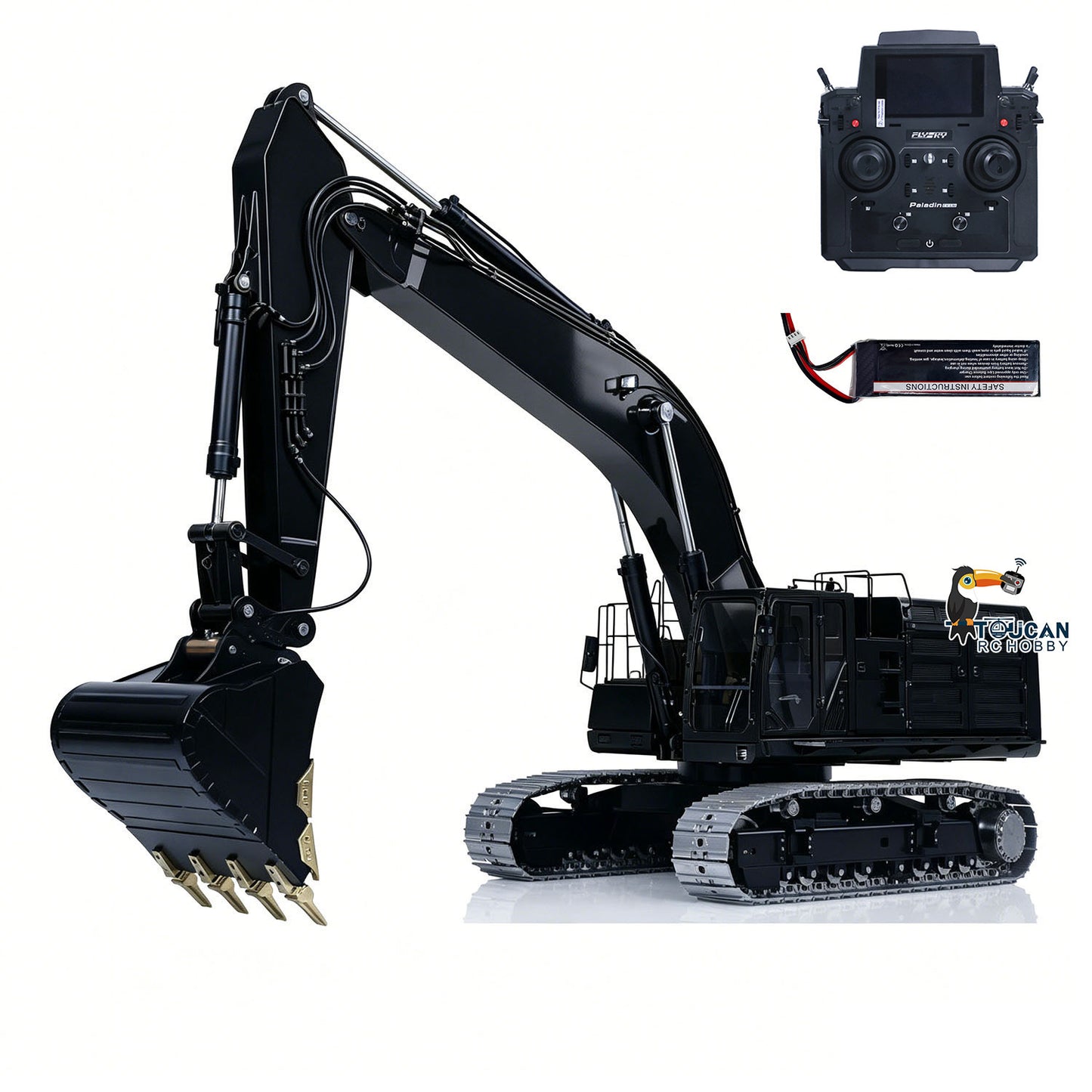 LESU C374F 1/14 Metal RC Hydraulic Excavator B0001 RTR Brushless Motor 6CH Brass Valve Quick Release Coupler Smoke LCD Screen Sound Light System PL18EV Lite Controller
