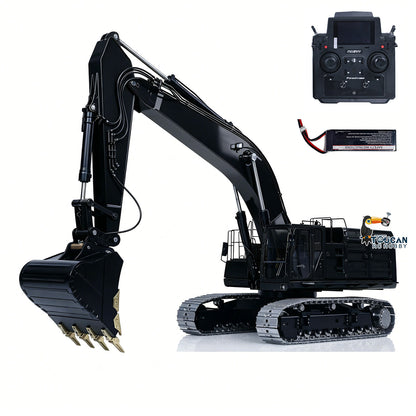 LESU C374F 1/14 Metal RC Hydraulic Excavator B0001 RTR Brushless Motor 6CH Brass Valve Quick Release Coupler Smoke LCD Screen Sound Light System PL18EV Lite Controller