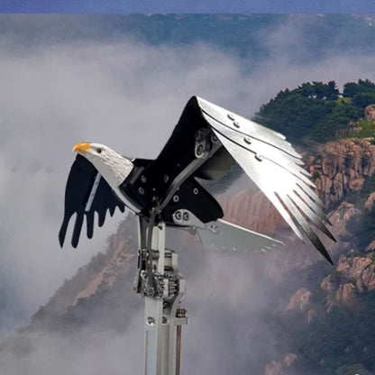 200+Pcs 5V Mechanical Eagle Simulation Electric Model Decoration DM337 Metal Animal Dynamic Ornaments Battery Unassembled KIT