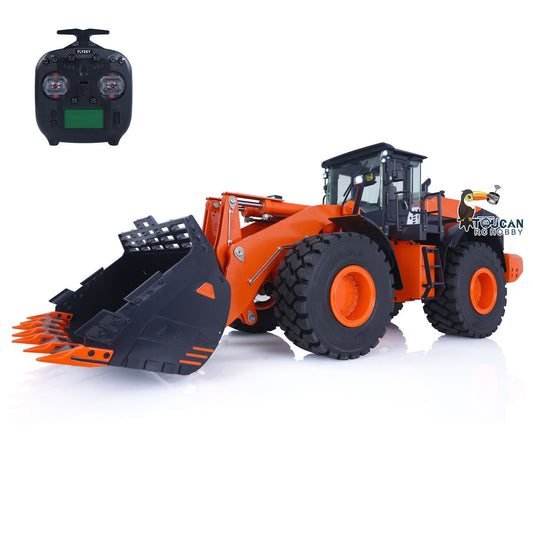 JDMODEL 1/14 RC Hydraulic Metal Loader ZW370 Light Sound Assembled Construction Vehicle Painted Model Radio System JDM 198