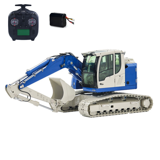 JDM-208 1/14 Metal RC Hydraulic Tracked Excavator R920 3CH 2Arms Remote Control Digger Model Flysky ST8 Radio No Sounds RTR