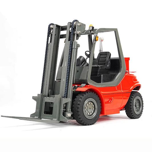 TOUCAN RC HOBBY Metal LESU 1/14 RC Hydraulic Forklift A0002 Remote Control Fork Lift Truck Transfer Car Light Sound Finished Model 2CH Valve
