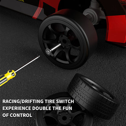 Plastic 1/18 RC Drift Car Q165 360 Drifting 4WD Wireless Remote Control Electric Racing Vehicle RTR Lights Transmitter Battery