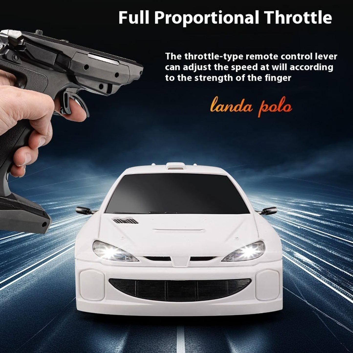 US Stock LDRC 1/28 LD2802 4WD 2.4GHz Remote Control Drift Car ESC Servo RC Racing Vehicle Motor Protection Full Nylon Frame RTR Model Toy