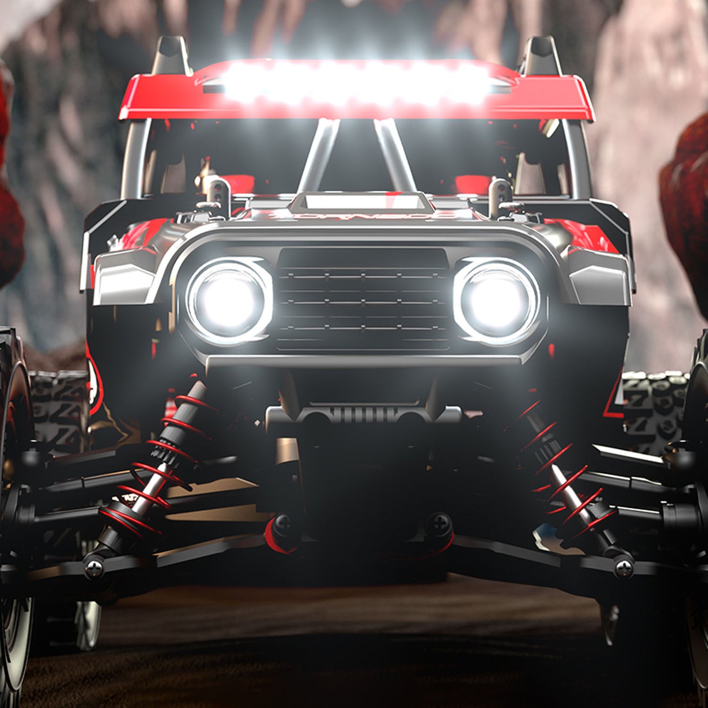 2.4GHz RC 48km/h High Speed Off Road Vehicle 1/14 4WD Remote Control Car C8805 Carbon Brush Motor Waterproof ESC Ready to Run