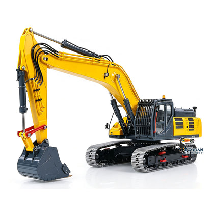 Metal LESU 1/14 Remote Control Hydraulic Tracked Excavator SK500 RC Digger 6CH Valve 3MAP Pump Brass Relief Valve Light System