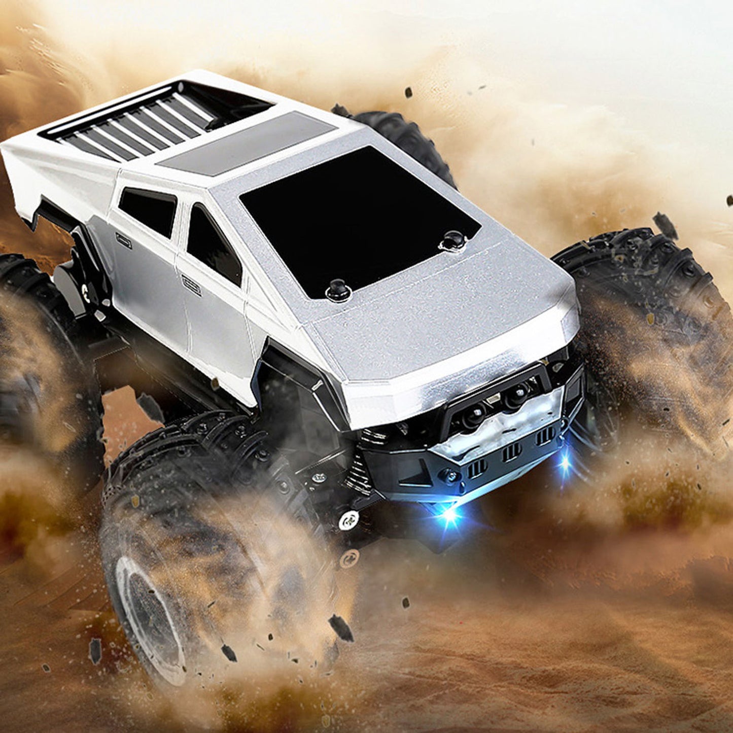 1:24 2.4GHz Radio Control Off Road Vehicle Pickup Truck Q208 RC Electric Four Wheel Drive Pickup RTR LED Lights Transmitter