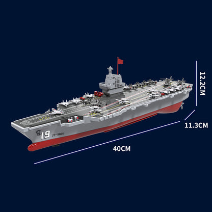 TOUCAN RC HOBBY JJRC S27 Remote Control Aircraft Carrier Ship Model RC Water Spray Boat Dual Motor 2 Speed Automatic Out of Water Power Cut Off