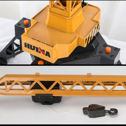 HUINA Toys Radio Lifting Tower Crane Model 1/14 Ready-To-Go 12CH 585 Gift 2.4G Remote Controller Battery Movable Crane Body Rotary