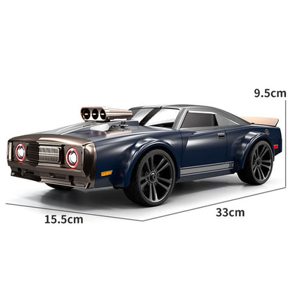 1/16 2.4GHz Remote Control High Speed Drift Car 35km/h 4*4 RC Muscle Car Q142 3Speed RTR Vehicle Brushed Motor LED Angel Eyes