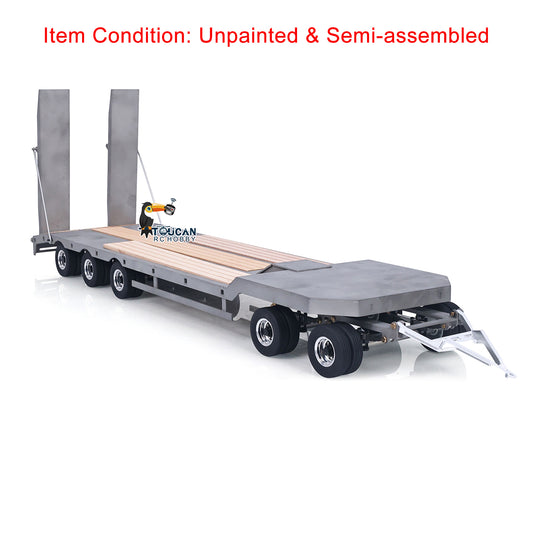 LESU Metal Trailer Plate 887.6*190*78MM for 1/14 Remote Control Tractor Truck DIY Cars RC Vehicles Dumper Hobby Models