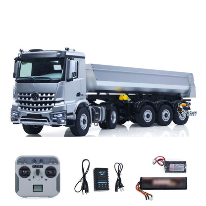 US Stock Kabolite RTR Car 1/14 4X4 RC Tractor Truck 3Axles Electric Lifting Dump Trailer 5801 2-speed Remote Control Vehicle Model