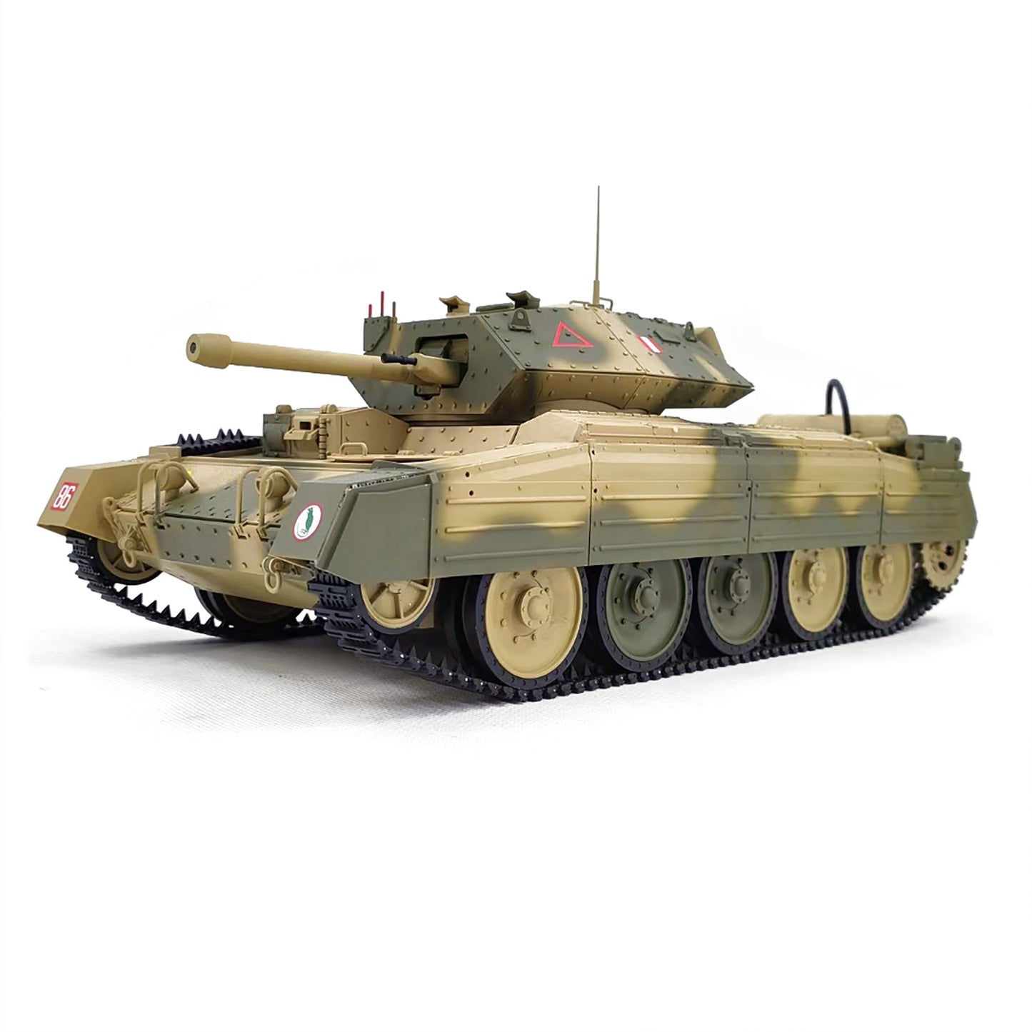 In Stock CoolBank 1/16 Radio Control Tank Crusader MK III 360 Degre Turret Rotation Barrel Recoil Elevation Light Sound Smoke System