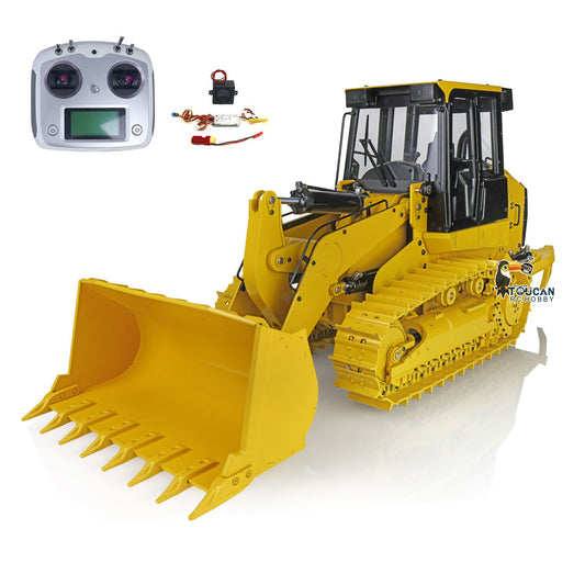 US Stock JDModel 1/14 Metal RC Hydraulic Tracked Loader JDM-188 963D 3CH Valve Pump Construction Car I6S Radio RTR Model Light 201 Sound