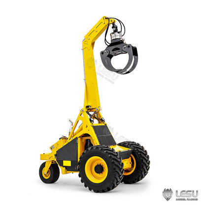 1/14 LESU AOUE 225A RC Hydraulic Log Loader Remote Control Sugarcane Loader Grabber 4CH Valve Wheeled RTR PNP Model Battery Radio