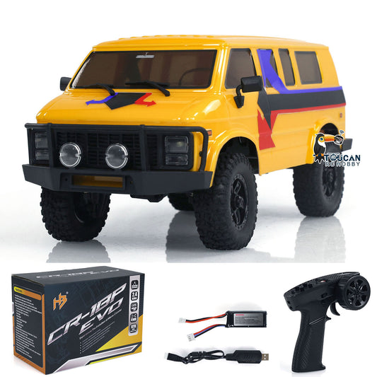 US Stock Hobby Plus 1/18 RTR RC Crawler Car 4WD Remote Control Off-road Vehicles Model 2-speed Transmission Light Motor ESC