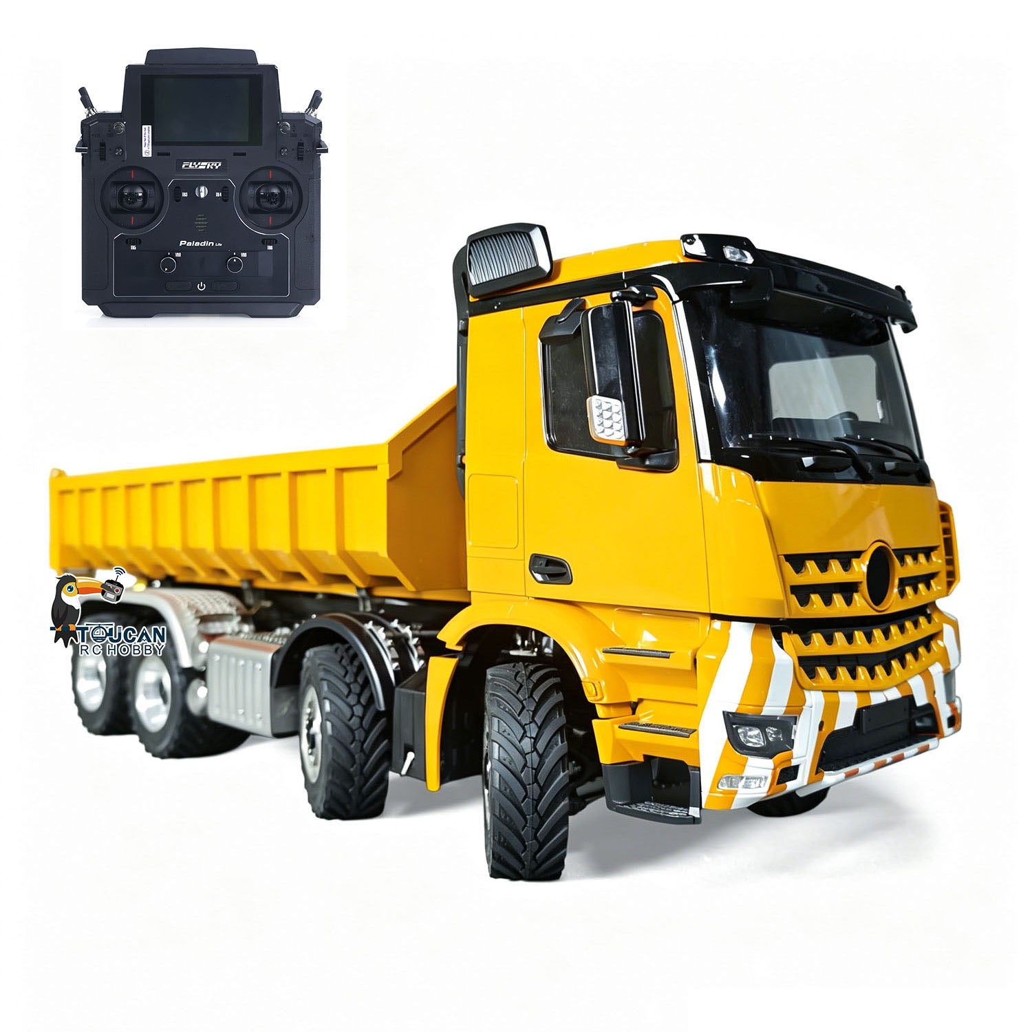 1/14 Metal RC Hydraulic Roll-On-Off Dumper Truck 8X8 Off Road Vehicle
