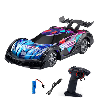 1:18 RC Drift Car Q170 Rear Wheel Drive 2.4G Remote Control Drifter Racing Vehicle Ready to Run Transmitter Battery No Lights