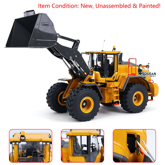 TOUCAN RC HOBBY LESU L220H 1/14 Metal Hydraulic RC Wheel Loader A0013 KIT Model 4WD Brushless Motor 2 Speed Drive Differential Lock Quick Release Bucket Sound