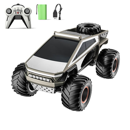 In Stock 1/14 RC 4*2 Off Road Vehicle Q202 2.4GHz Electric Remote Control Pickup Truck Alloy Shell LED Lights Sound Battery Ready to Go