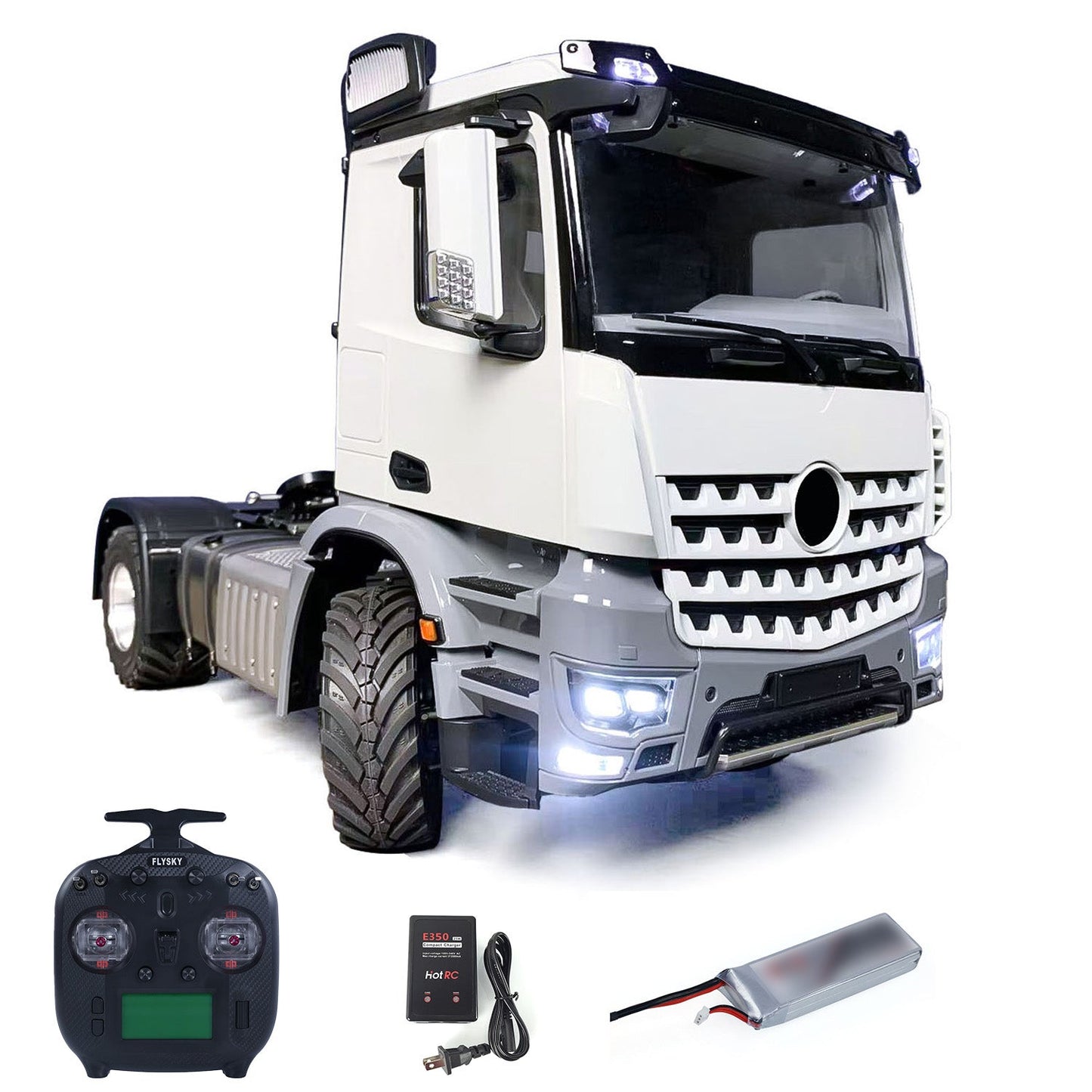 3Speed RTR Model 1/14 RC Tractor Truck BZ L44 Remote Control Farm Vehicle Metal 4x4 Chassis Axle Lock Flysky ST8 Radio Battery