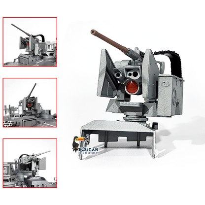 US Stock Metal Weapon Station Painted for 1/16 Abrams M1A2 RC Tank Remote Control Tracked Military Cars DIY Model