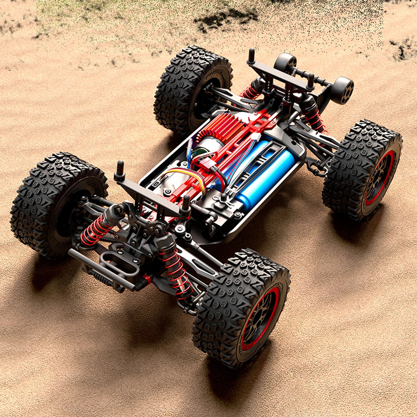 2.4GHz RC 48km/h High Speed Off Road Vehicle 1/14 4WD Remote Control Car C8805 Carbon Brush Motor Waterproof ESC Ready to Run
