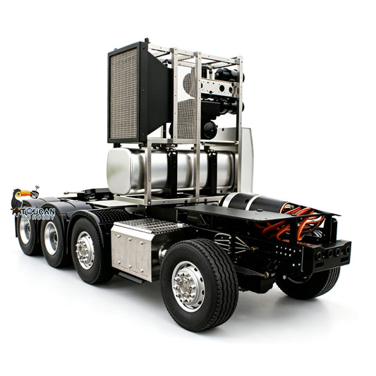 TOUCAN RC HOBBY LESU 8x8 Aluminum Alloy RC Truck Chassis Heavy-Duty Vehicle Frame 2-Speed Transmission 540 Brushed Motor for 1/14 RC TAMIYA 3363 (56348) 1851 Highline Tractor