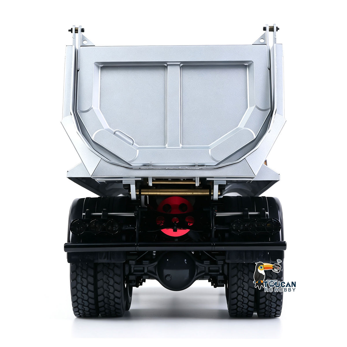 TOUCAN RC HOBBY JDMODEL RC Dump 1/14 Metal Hydraulic Dumper 8*8 Truck AWD W/ Hopper Cylinder Tube 2Speed Differential Axle Motor Servo ESC Radio
