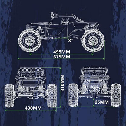 1/6 YIKONG Remote Control Crawler YK4061 AWD RC Off Road Vehicle Hobbywing Brushless Motor 80A ESC Metal Gears Roll Cage Design