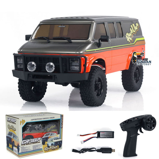 1:18 4x4 Hobby Plus 6x6 RC Climbing Crawler Car Radio Controlled Off-road Vehicle Assembled and Painted Light System