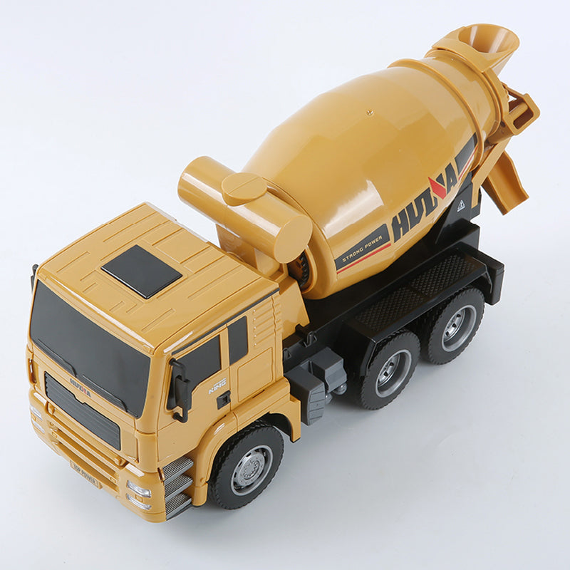 In Stock HUINA Toy Gift 1/18 Scale 333 2.4Ghz 6CH RC Concrete Car Mixer Truck Tractor Radio Controlled LED Light 4WD Battery Charger