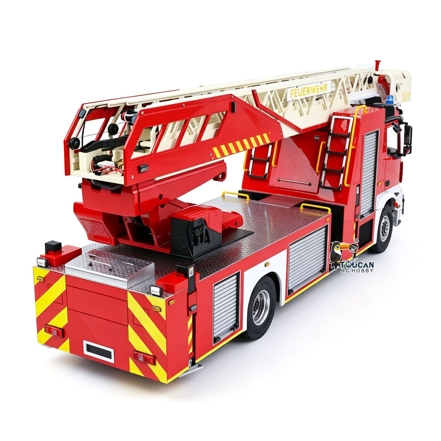 2Speed 1/14 4*4 Metal Chassis Electric Remote Control Lift Ladder Fire Truck RC Model Vehicle Radio No Battery Charger