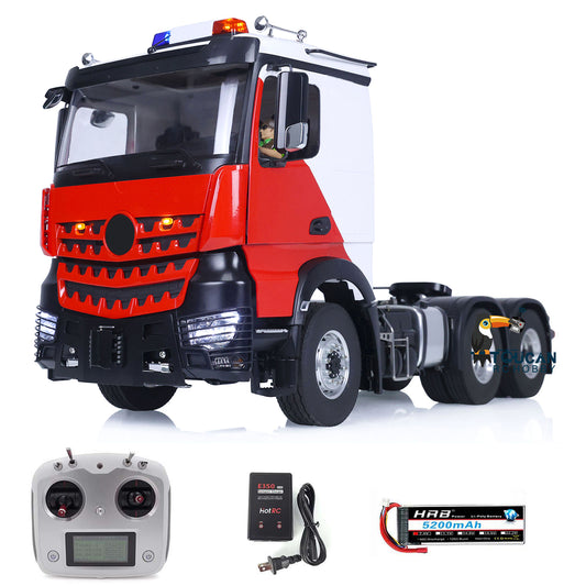 LESU 1/14 RC Tractor Truck for 6x6 1851 3363 Electric Trucks Metal Chassis Lorry Battery & Radio System & Charger