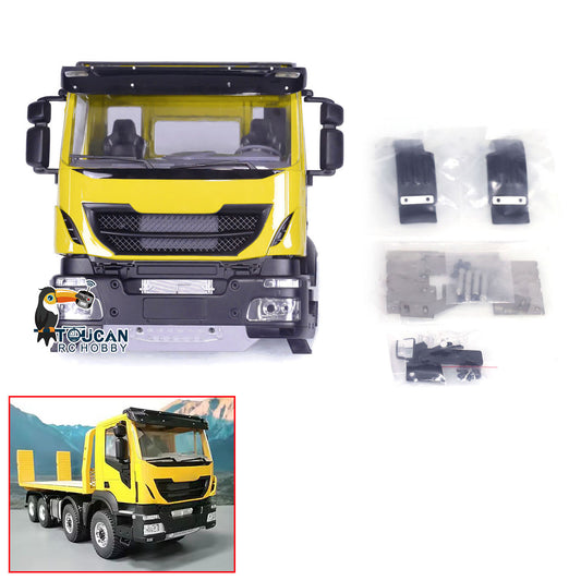 Plastic Body Shell for 1/14 Remote Control Truck Tipper Cars Model RC Car Cabin Painted and Partially Assembled
