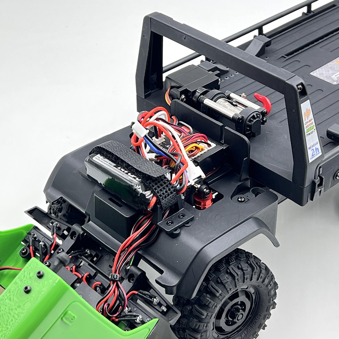 In Stock Hobby Plus 1/18 Remote Control Off Road Car 6X6 RC Flatbed Truck 2Speed Gearbox Flysky ESC 280 Brushed Motor 6CH Radio RTR