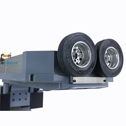 1/14 Metal CNC Heavy 5Axle Steering Trailer Sticker Servo For TAMIYA RC Tractor Truck DIY Parts